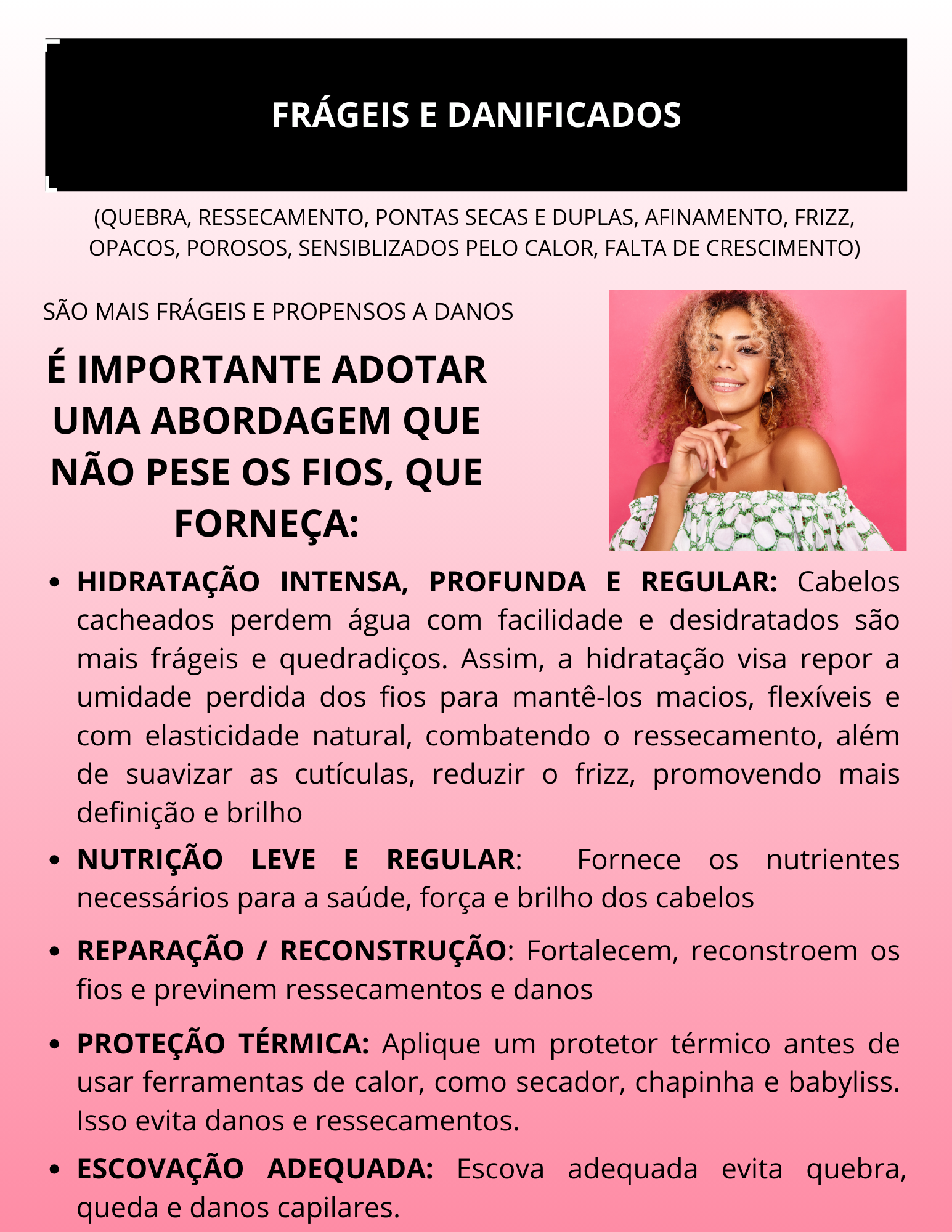 Capa Dor Cabelos danificados